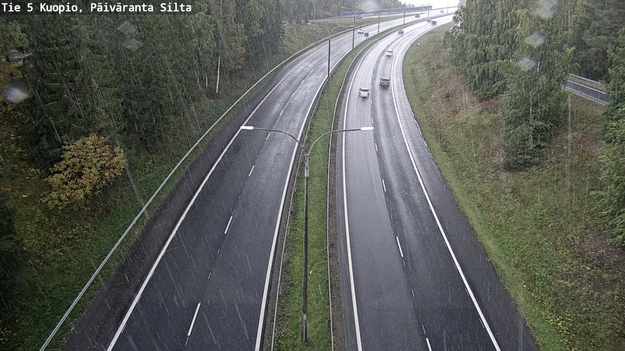 Weather Camera Image Road 5 Kuopio, Päiväranta silta, Kuopio, Pohjois-Savo