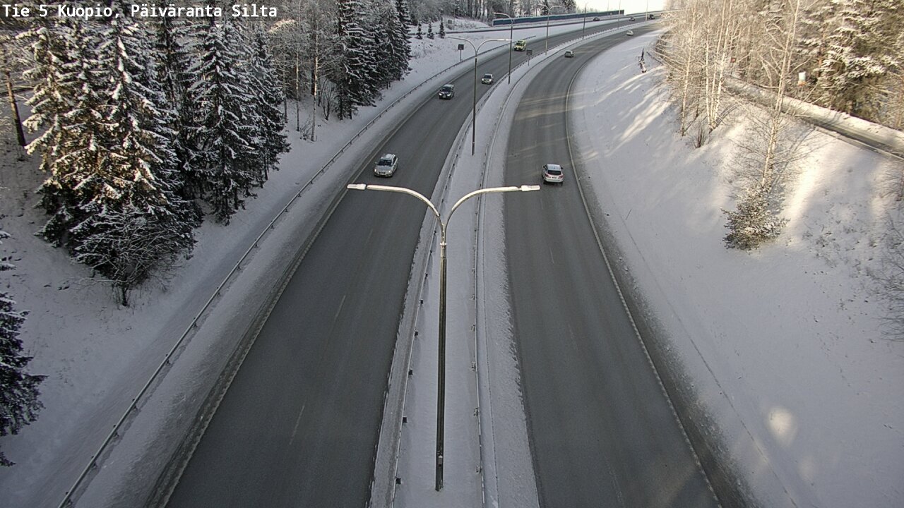 Weather Camera Image Väg 5 Kuopio, Päiväranta silta, Kuopio, Pohjois-Savo