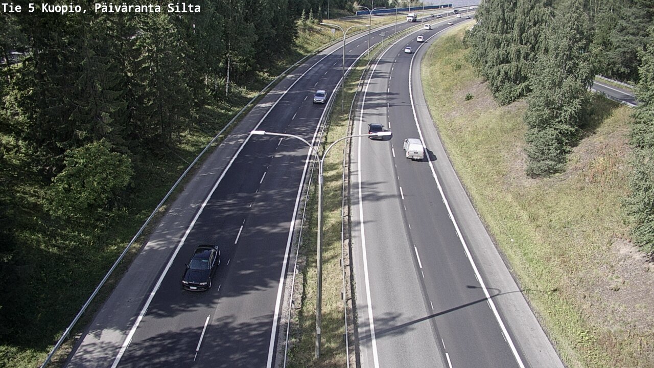 Kelikamerat Kuva Tie 5 Kuopio, Päiväranta silta, Kuopio, Pohjois-Savo