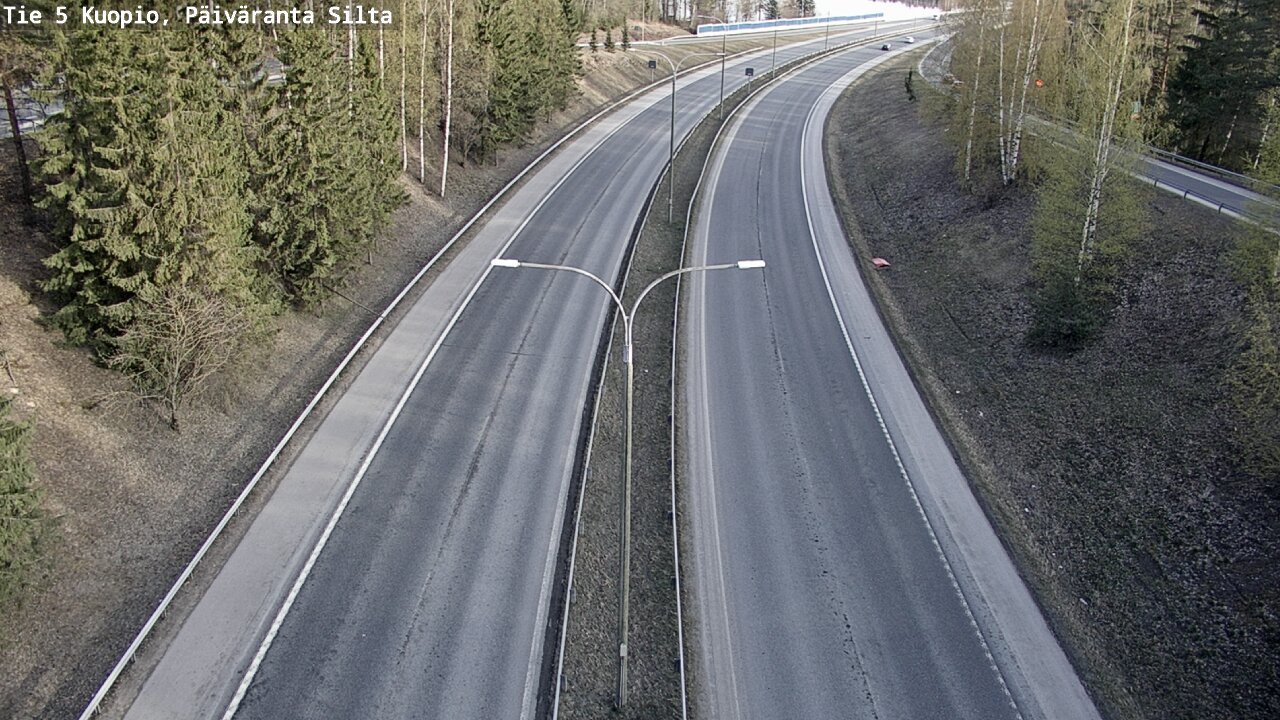 Weather Camera Image Väg 5 Kuopio, Päiväranta silta, Kuopio, Pohjois-Savo