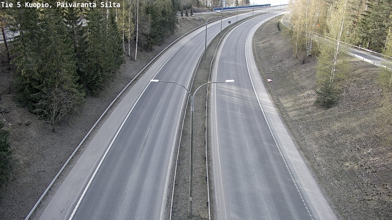 Weather Camera Image Road 5 Kuopio, Päiväranta silta, Kuopio, Pohjois-Savo