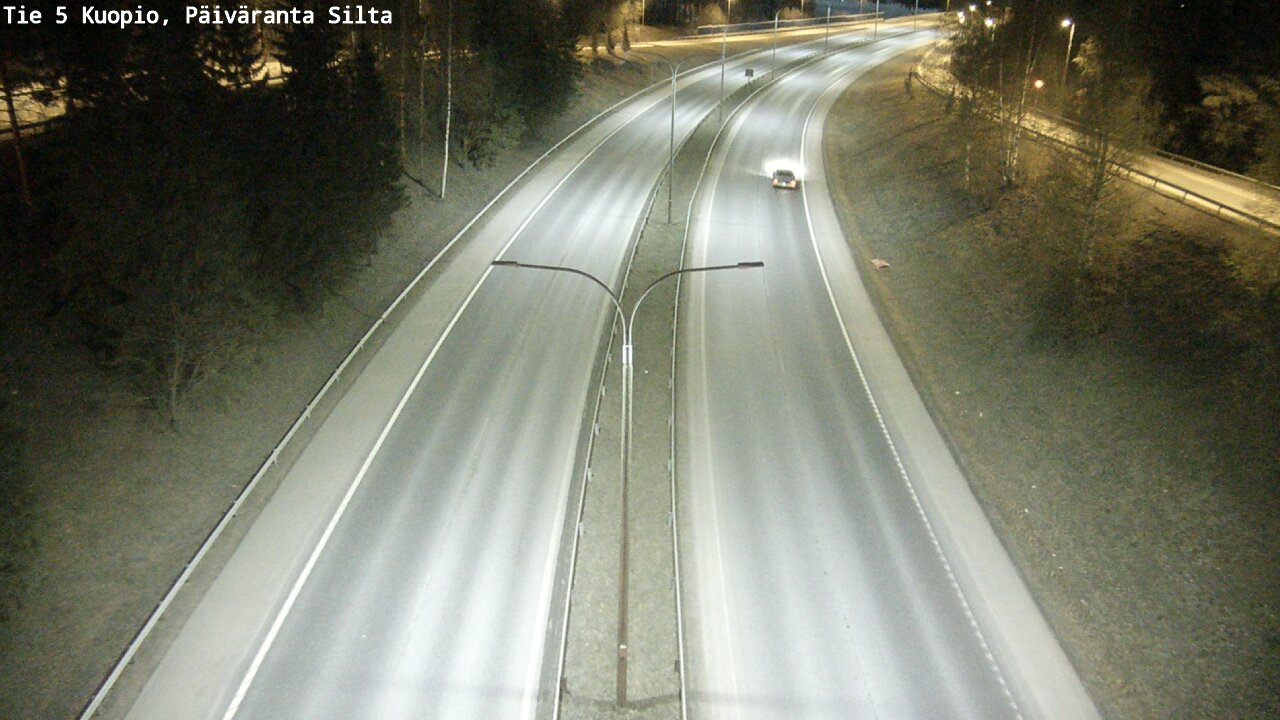 Weather Camera Image Road 5 Kuopio, Päiväranta silta, Kuopio, Pohjois-Savo