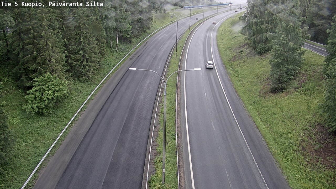 Weather Camera Image Väg 5 Kuopio, Päiväranta silta, Kuopio, Pohjois-Savo