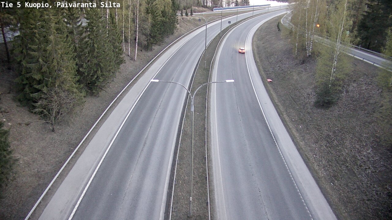 Weather Camera Image Road 5 Kuopio, Päiväranta silta, Kuopio, Pohjois-Savo