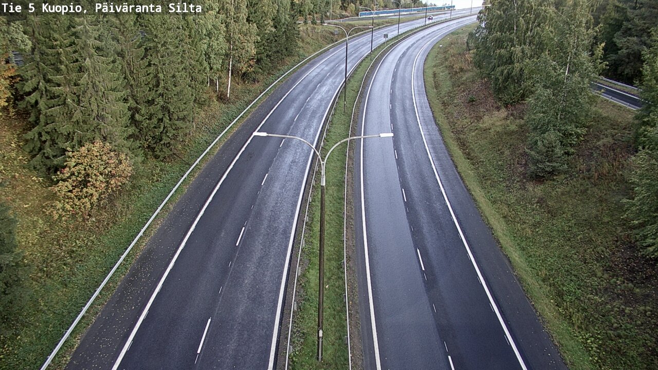 Weather Camera Image Road 5 Kuopio, Päiväranta silta, Kuopio, Pohjois-Savo
