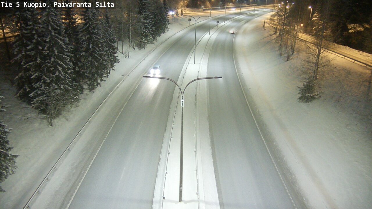 Weather Camera Image Väg 5 Kuopio, Päiväranta silta, Kuopio, Pohjois-Savo