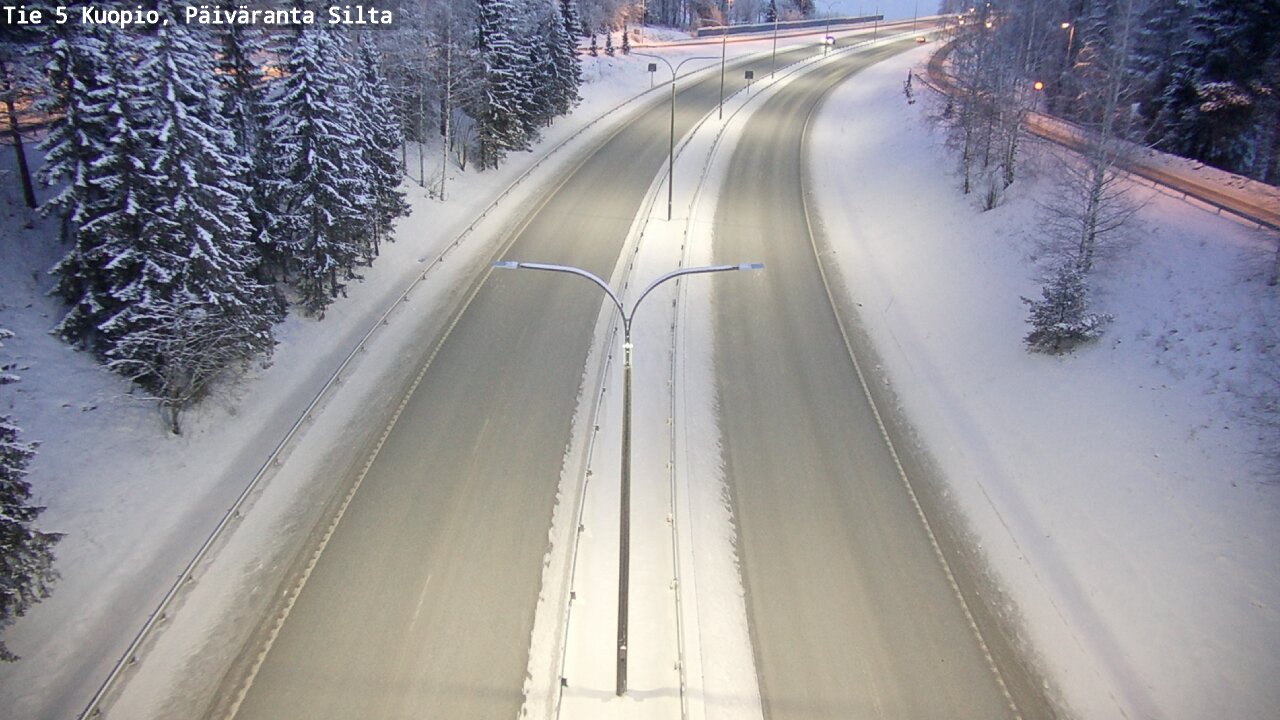 Weather Camera Image Väg 5 Kuopio, Päiväranta silta, Kuopio, Pohjois-Savo