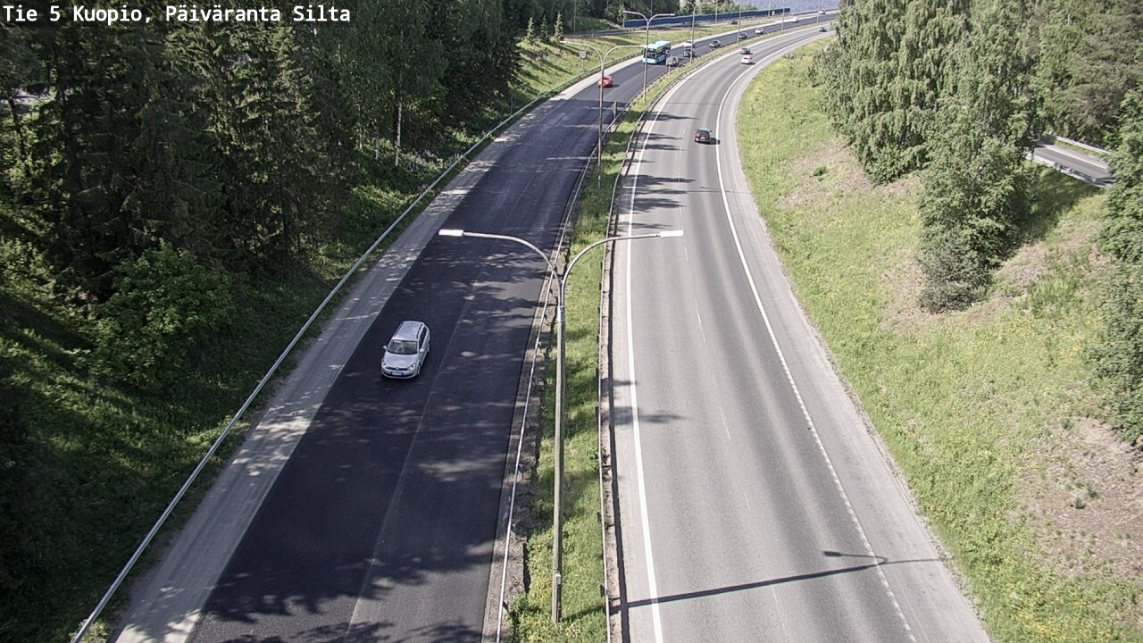 Kelikamerat Kuva Tie 5 Kuopio, Päiväranta silta, Kuopio, Pohjois-Savo