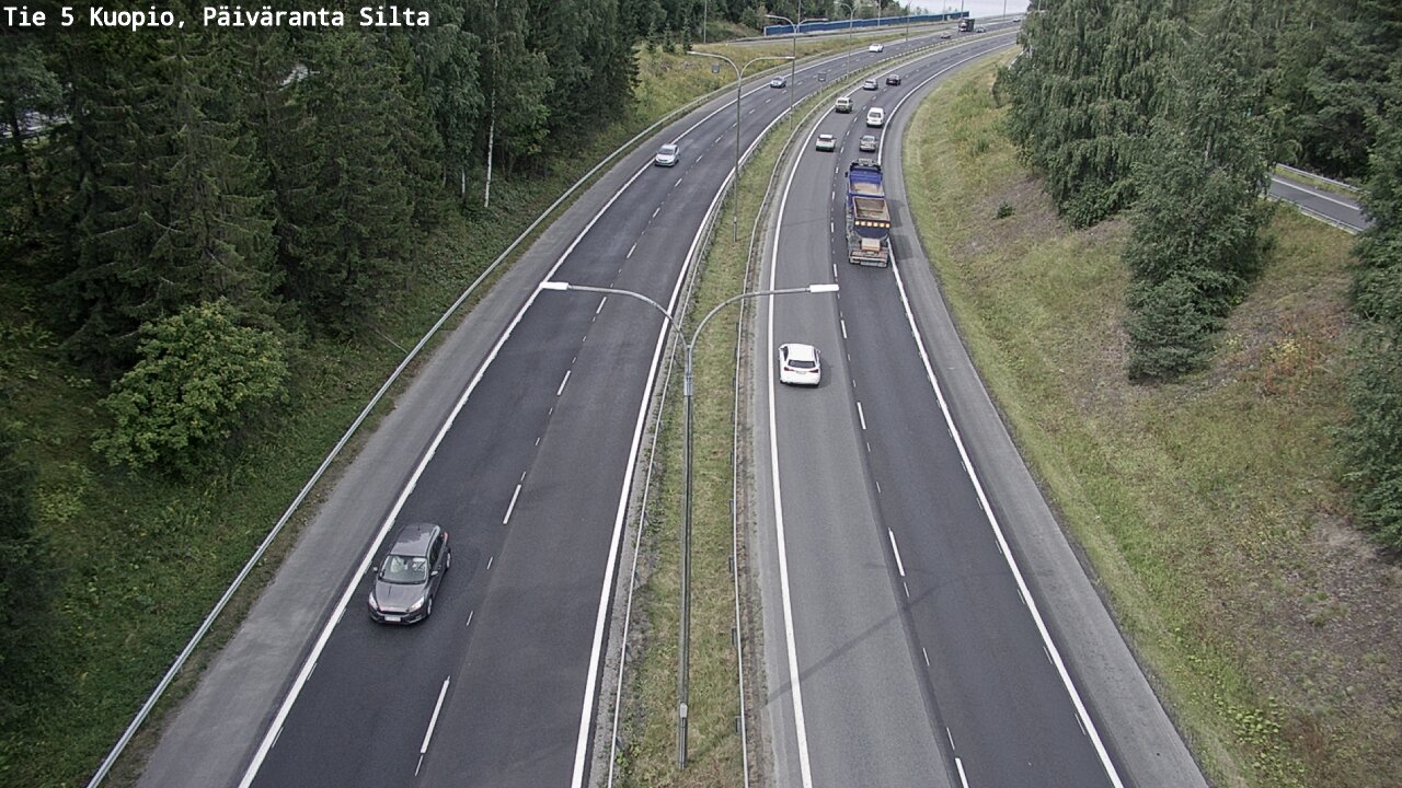 Weather Camera Image Road 5 Kuopio, Päiväranta silta, Kuopio, Pohjois-Savo
