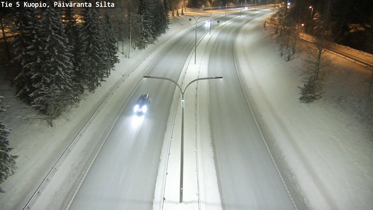 Weather Camera Image Väg 5 Kuopio, Päiväranta silta, Kuopio, Pohjois-Savo