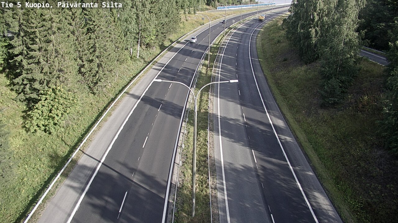 Weather Camera Image Road 5 Kuopio, Päiväranta silta, Kuopio, Pohjois-Savo