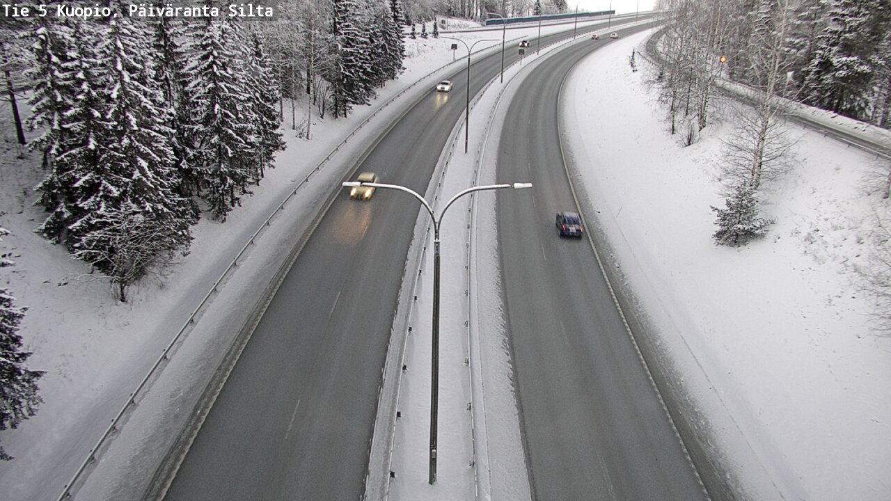 Weather Camera Image Väg 5 Kuopio, Päiväranta silta, Kuopio, Pohjois-Savo