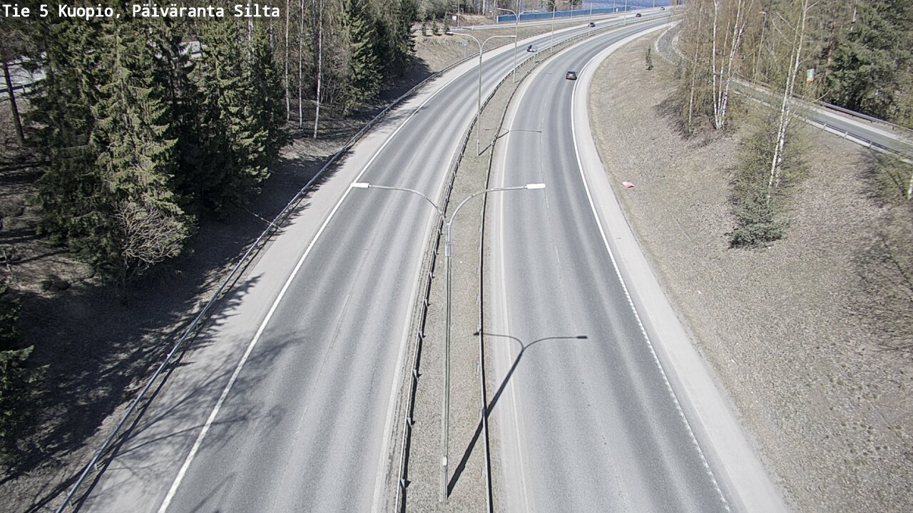 Weather Camera Image Road 5 Kuopio, Päiväranta silta, Kuopio, Pohjois-Savo