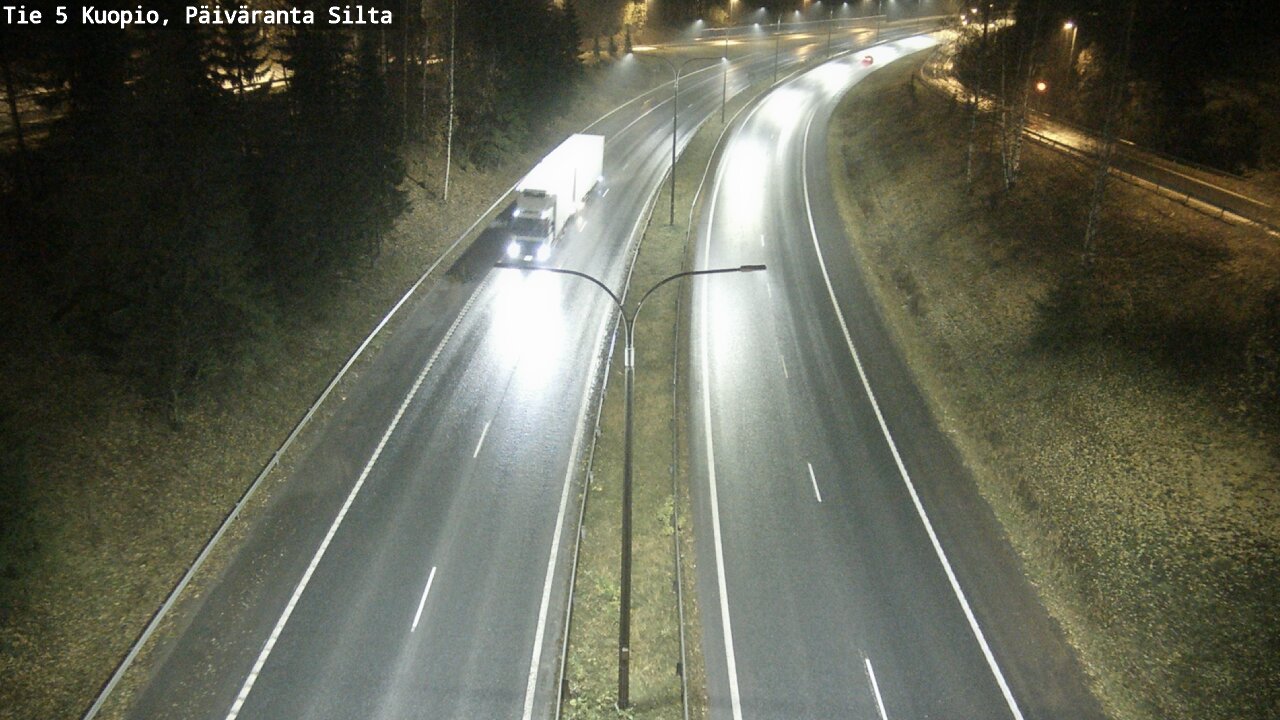 Weather Camera Image Road 5 Kuopio, Päiväranta silta, Kuopio, Pohjois-Savo