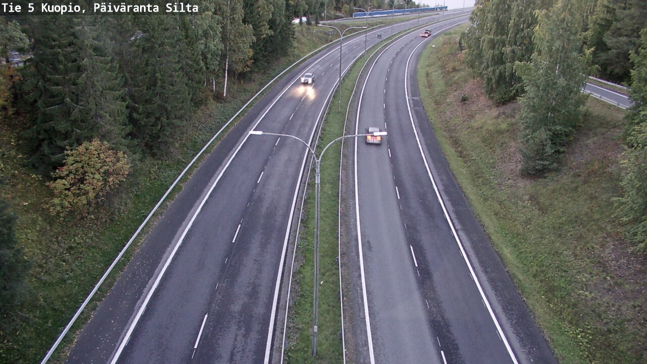 Weather Camera Image Road 5 Kuopio, Päiväranta silta, Kuopio, Pohjois-Savo