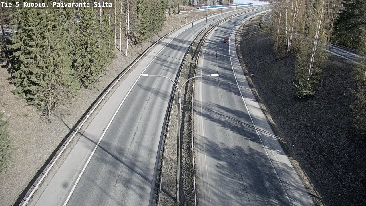 Weather Camera Image Road 5 Kuopio, Päiväranta silta, Kuopio, Pohjois-Savo