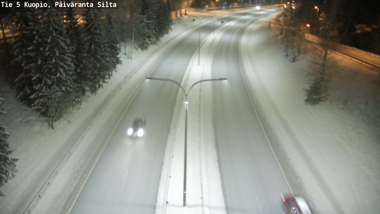 Weather Camera Image Väg 5 Kuopio, Päiväranta silta, Kuopio, Pohjois-Savo