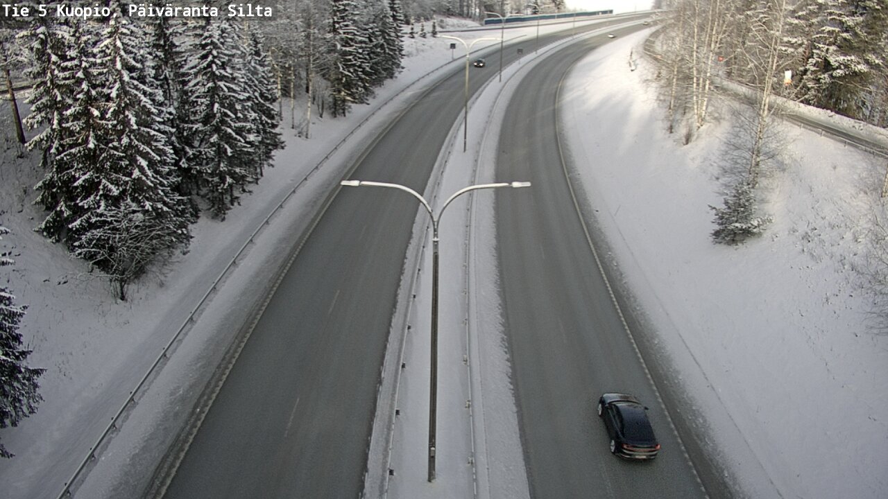 Weather Camera Image Väg 5 Kuopio, Päiväranta silta, Kuopio, Pohjois-Savo