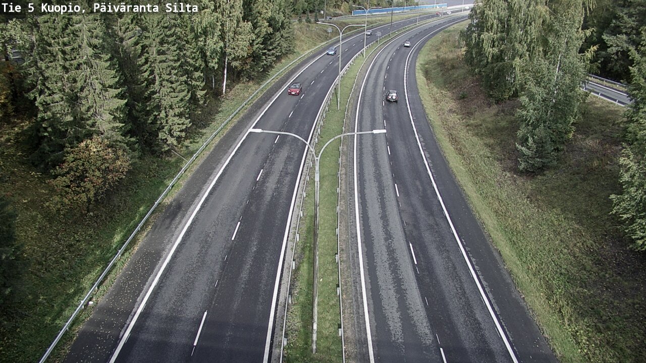 Kelikamerat Kuva Tie 5 Kuopio, Päiväranta silta, Kuopio, Pohjois-Savo