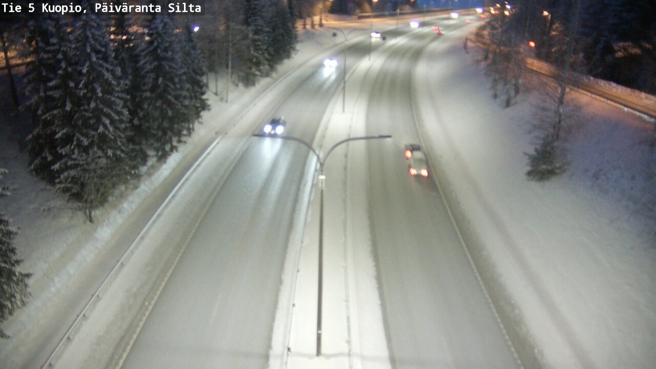 Weather Camera Image Väg 5 Kuopio, Päiväranta silta, Kuopio, Pohjois-Savo