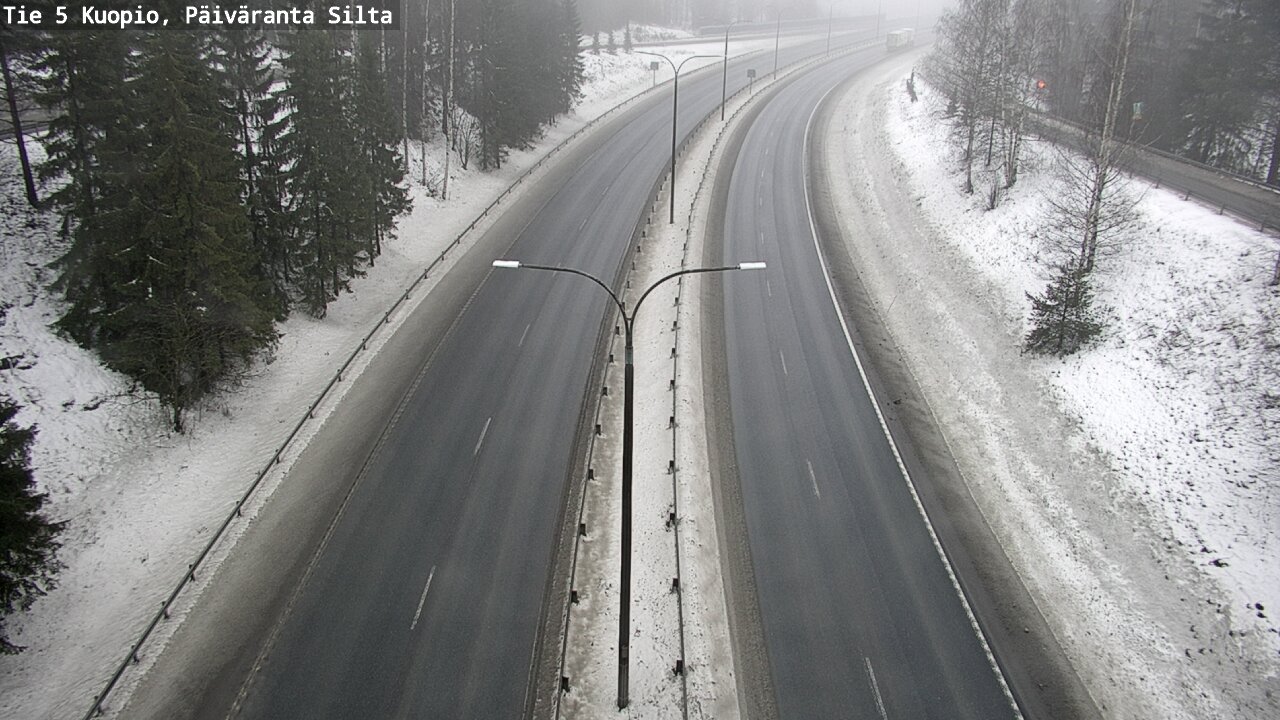 Weather Camera Image Road 5 Kuopio, Päiväranta silta, Kuopio, Pohjois-Savo