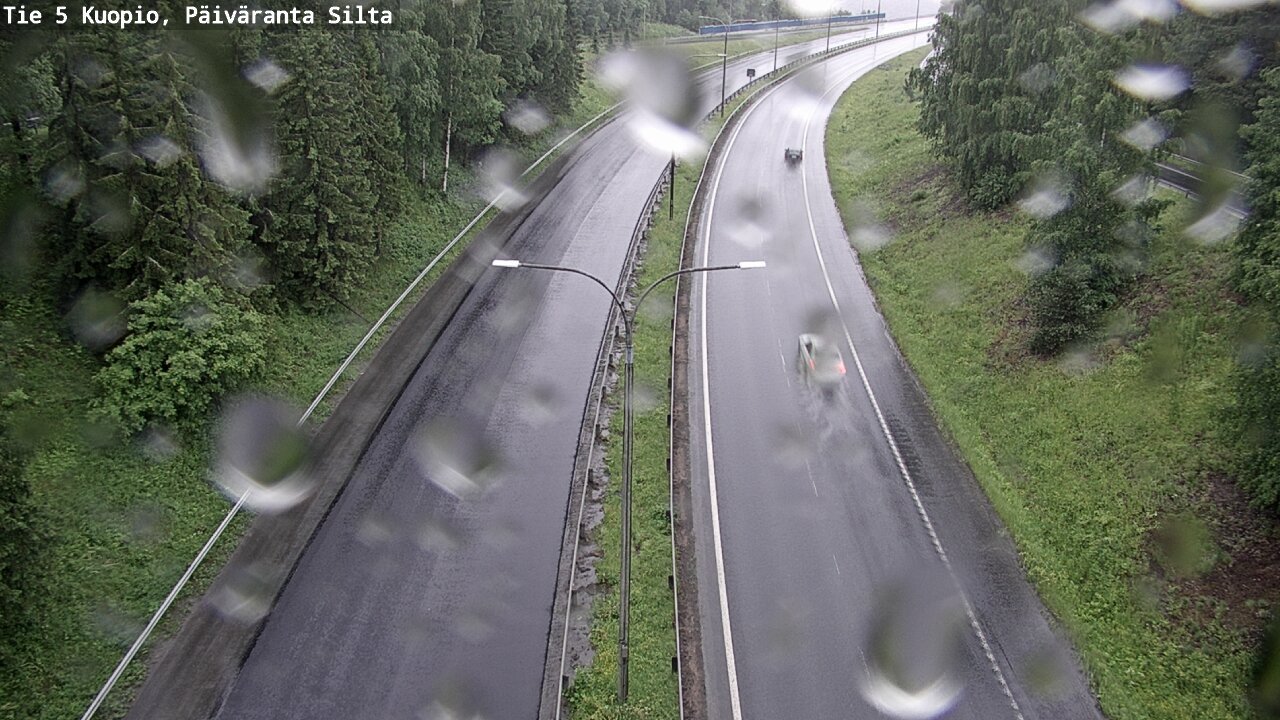 Weather Camera Image Väg 5 Kuopio, Päiväranta silta, Kuopio, Pohjois-Savo