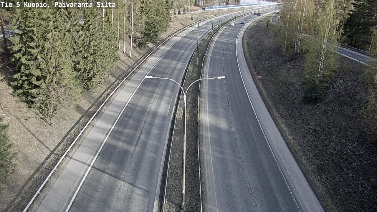 Kelikamerat Kuva Tie 5 Kuopio, Päiväranta silta, Kuopio, Pohjois-Savo
