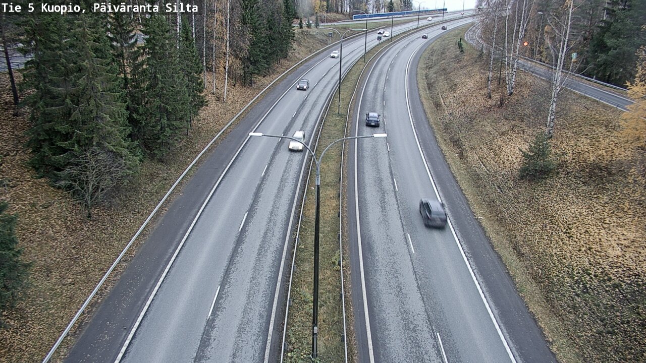 Weather Camera Image Väg 5 Kuopio, Päiväranta silta, Kuopio, Pohjois-Savo