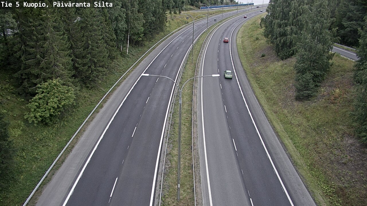 Weather Camera Image Road 5 Kuopio, Päiväranta silta, Kuopio, Pohjois-Savo