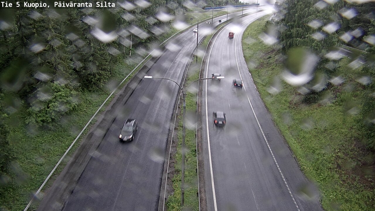 Weather Camera Image Väg 5 Kuopio, Päiväranta silta, Kuopio, Pohjois-Savo