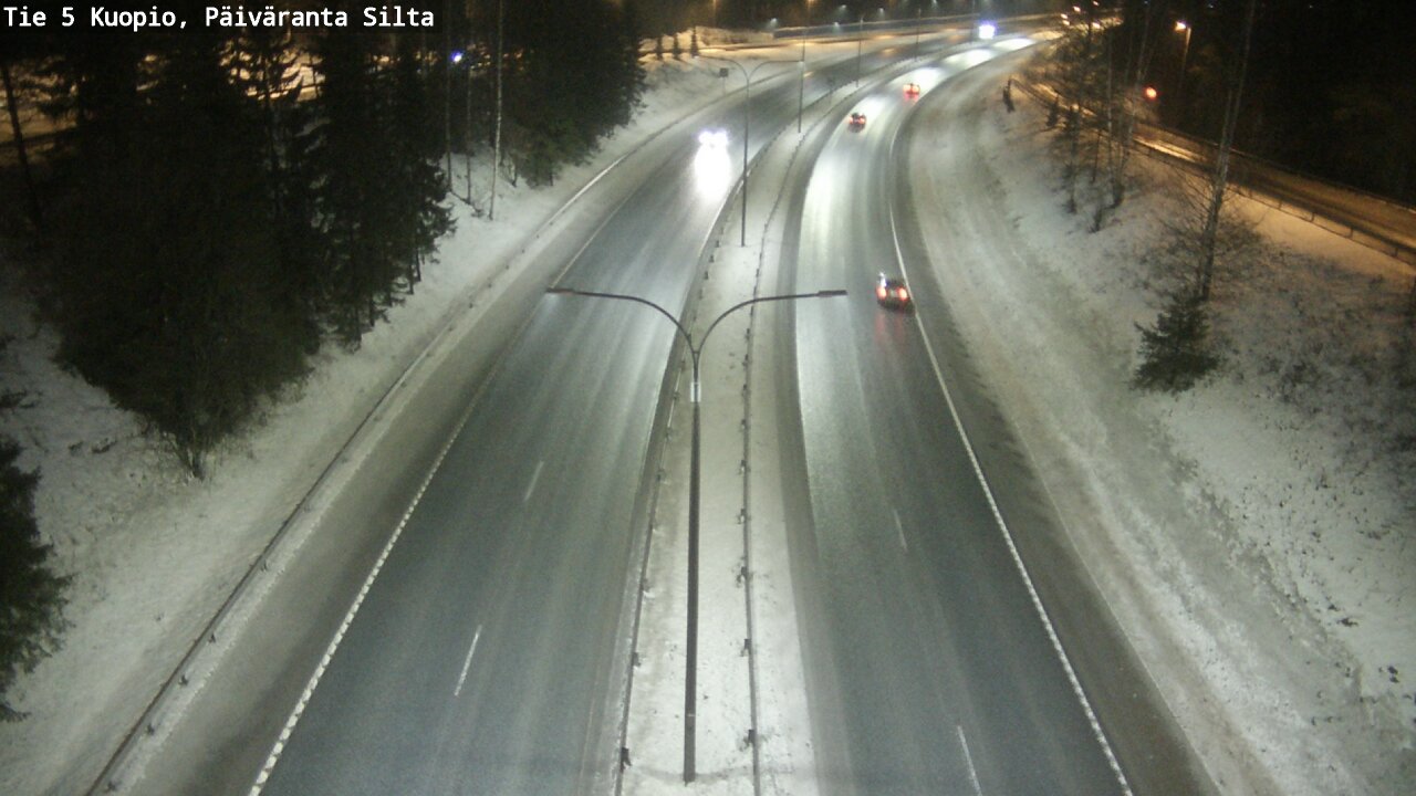 Weather Camera Image Road 5 Kuopio, Päiväranta silta, Kuopio, Pohjois-Savo