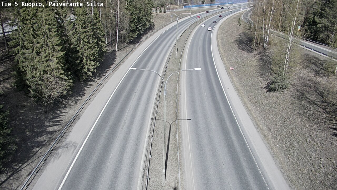 Weather Camera Image Road 5 Kuopio, Päiväranta silta, Kuopio, Pohjois-Savo