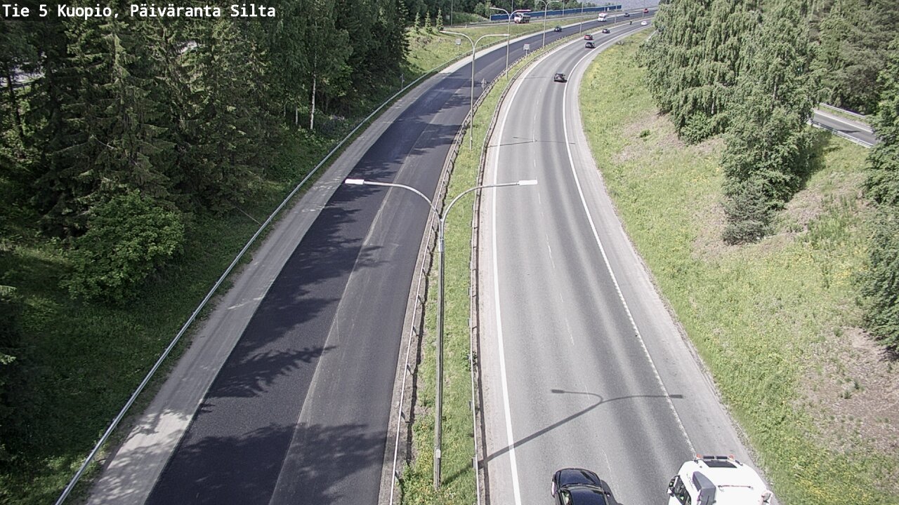 Kelikamerat Kuva Tie 5 Kuopio, Päiväranta silta, Kuopio, Pohjois-Savo