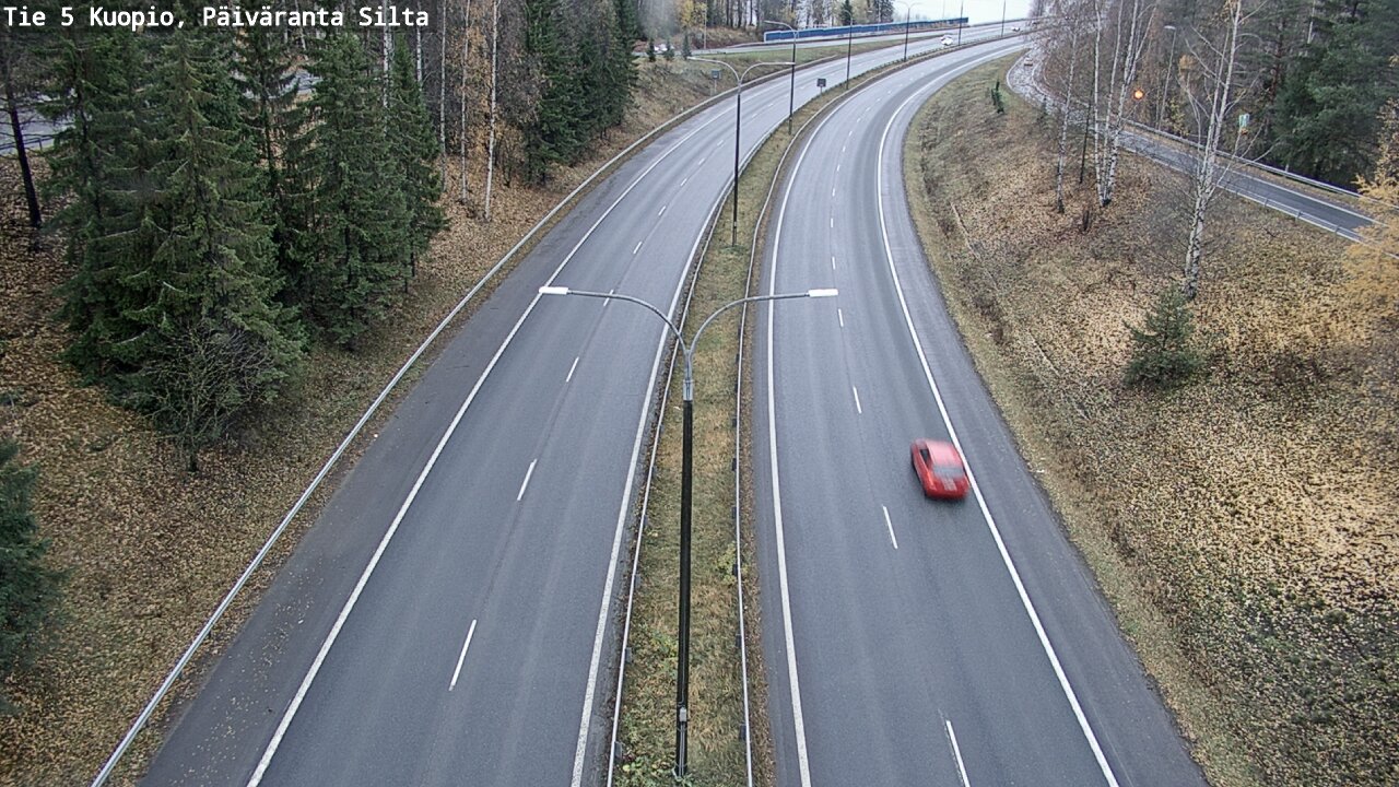 Weather Camera Image Väg 5 Kuopio, Päiväranta silta, Kuopio, Pohjois-Savo