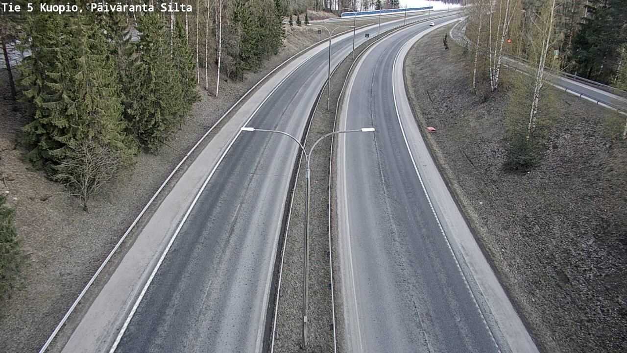 Weather Camera Image Road 5 Kuopio, Päiväranta silta, Kuopio, Pohjois-Savo