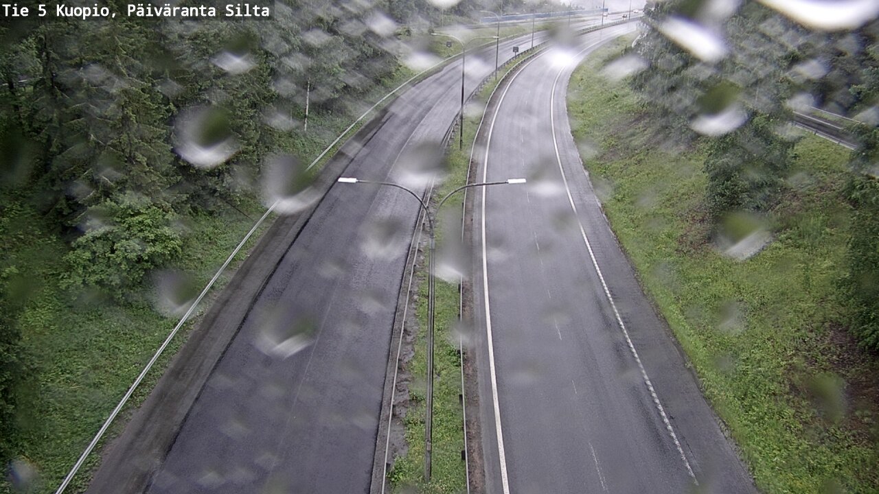 Weather Camera Image Väg 5 Kuopio, Päiväranta silta, Kuopio, Pohjois-Savo