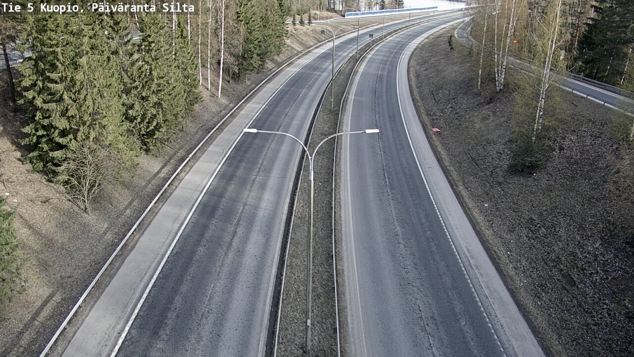 Weather Camera Image Road 5 Kuopio, Päiväranta silta, Kuopio, Pohjois-Savo