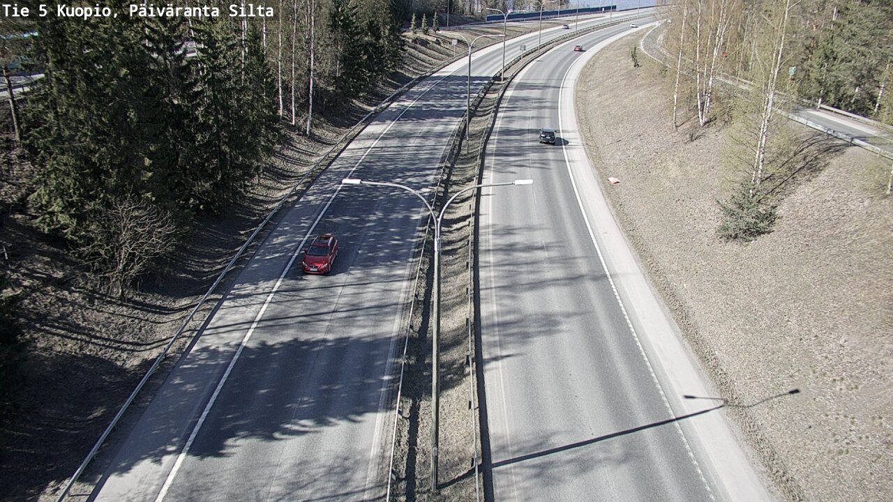Weather Camera Image Road 5 Kuopio, Päiväranta silta, Kuopio, Pohjois-Savo