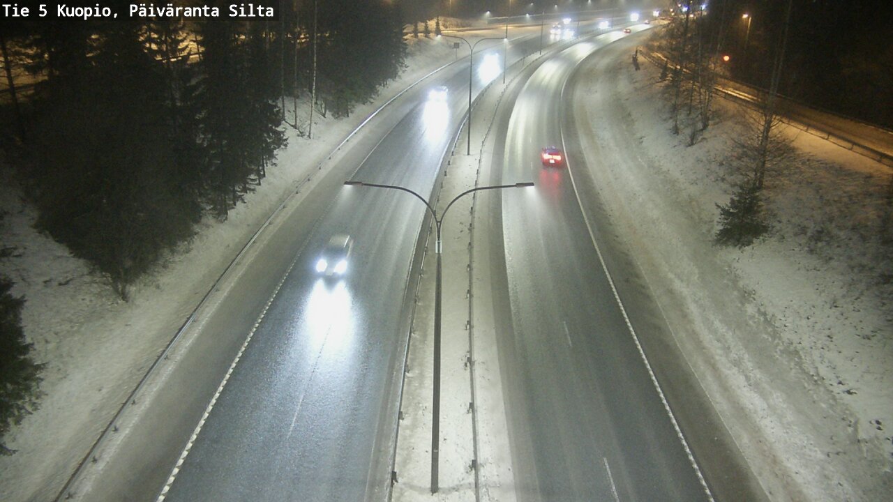 Weather Camera Image Road 5 Kuopio, Päiväranta silta, Kuopio, Pohjois-Savo