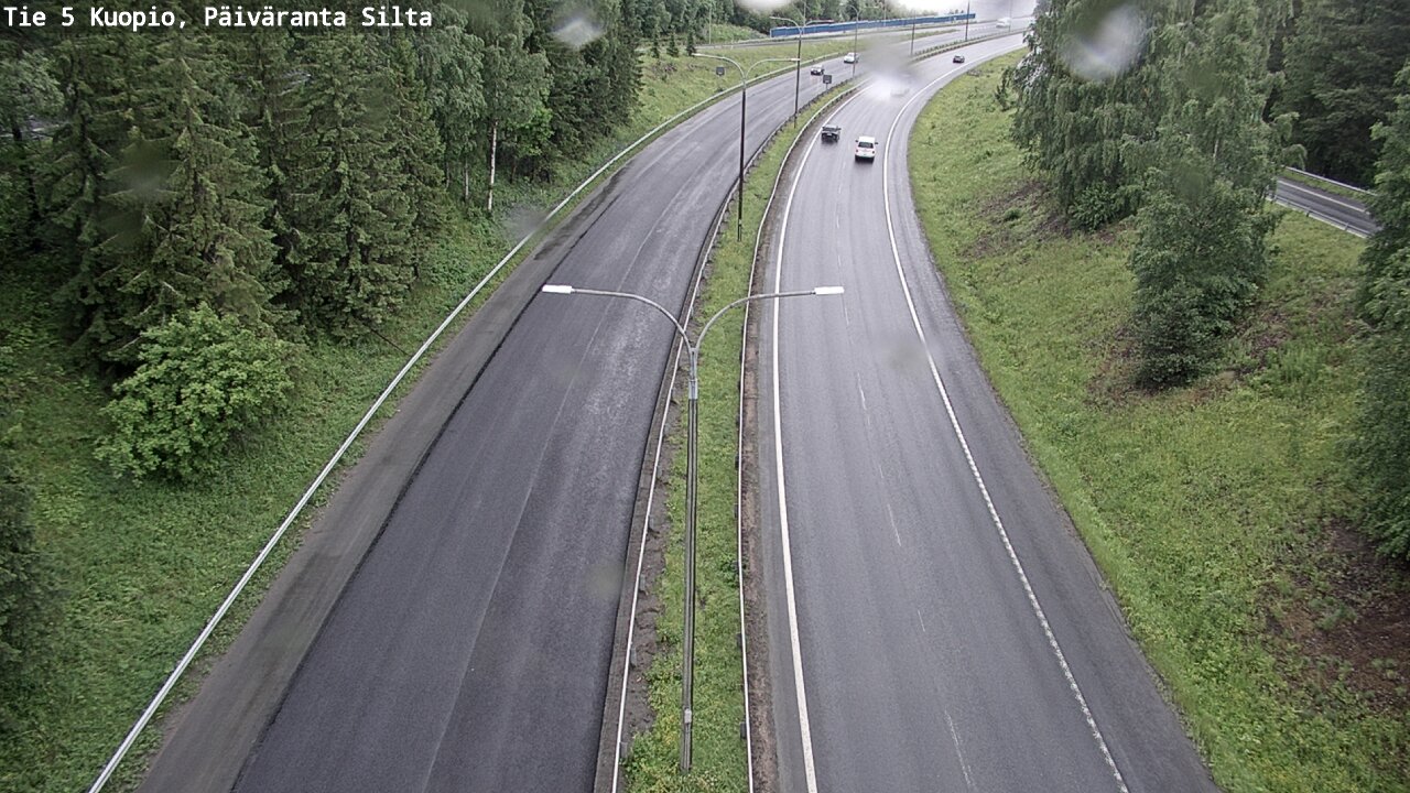 Weather Camera Image Väg 5 Kuopio, Päiväranta silta, Kuopio, Pohjois-Savo