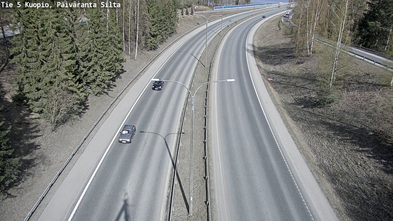 Weather Camera Image Road 5 Kuopio, Päiväranta silta, Kuopio, Pohjois-Savo