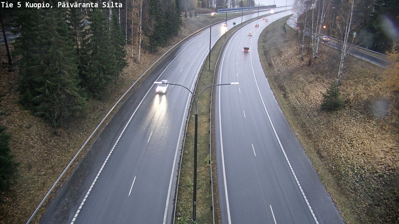 Weather Camera Image Väg 5 Kuopio, Päiväranta silta, Kuopio, Pohjois-Savo