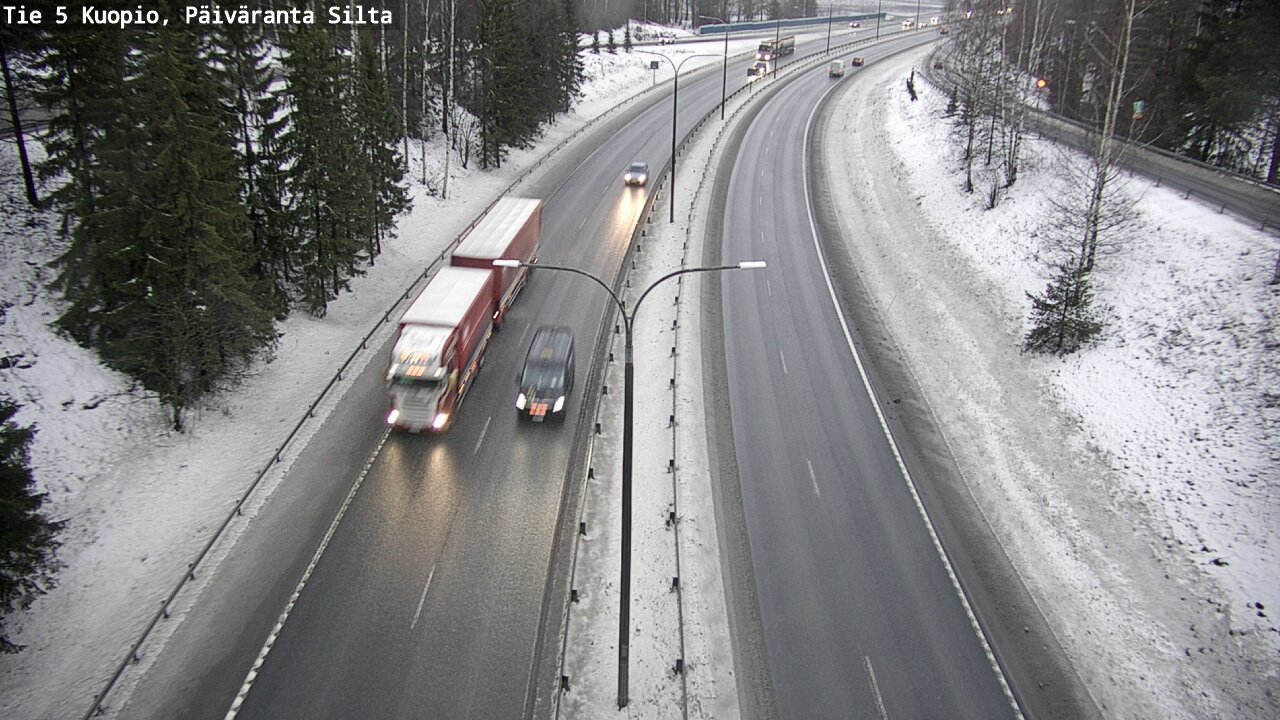 Weather Camera Image Road 5 Kuopio, Päiväranta silta, Kuopio, Pohjois-Savo