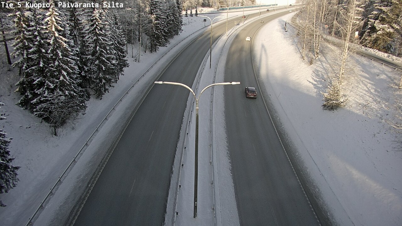Weather Camera Image Väg 5 Kuopio, Päiväranta silta, Kuopio, Pohjois-Savo