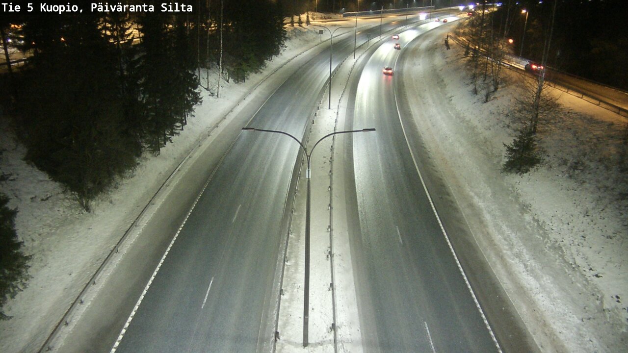 Weather Camera Image Road 5 Kuopio, Päiväranta silta, Kuopio, Pohjois-Savo
