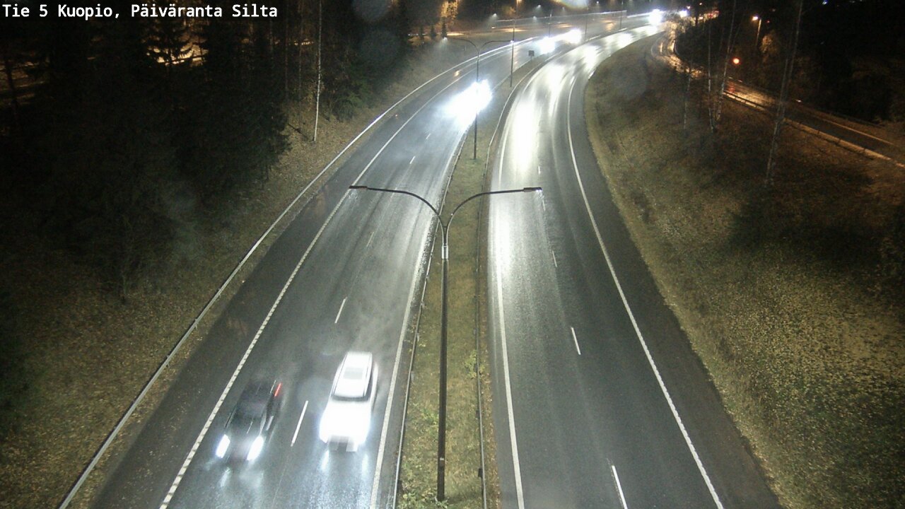Weather Camera Image Väg 5 Kuopio, Päiväranta silta, Kuopio, Pohjois-Savo
