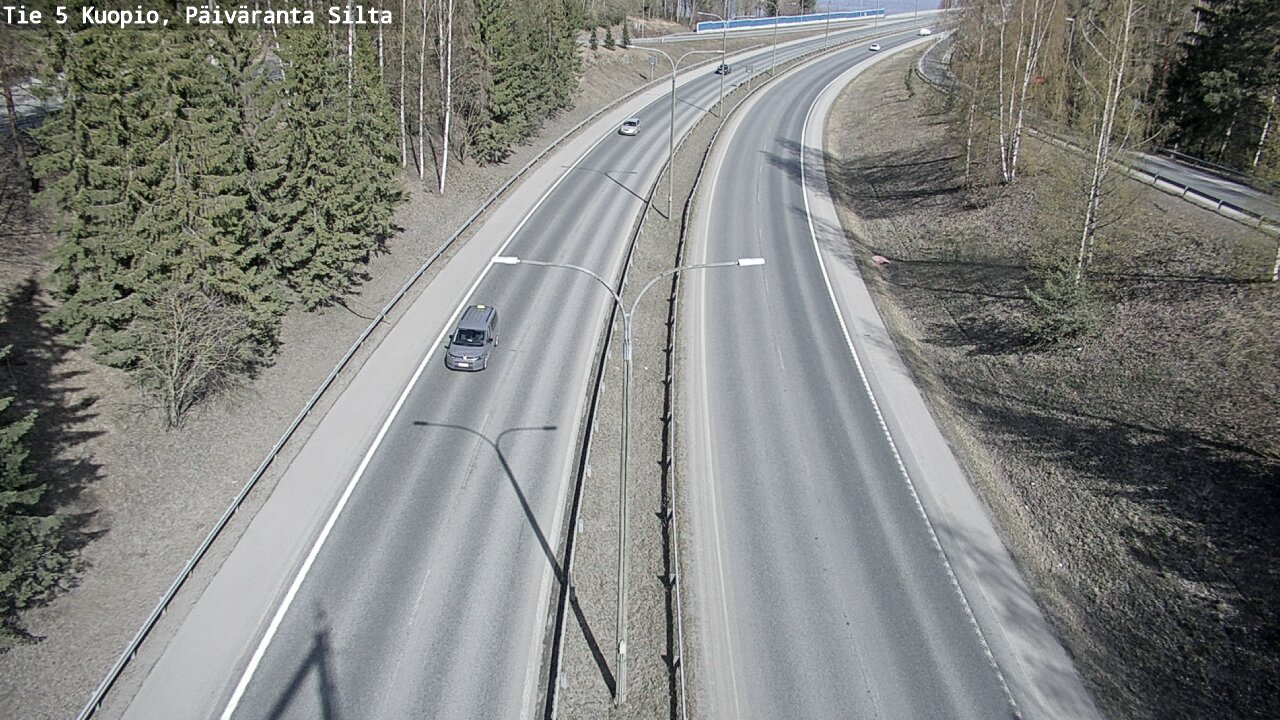 Weather Camera Image Road 5 Kuopio, Päiväranta silta, Kuopio, Pohjois-Savo