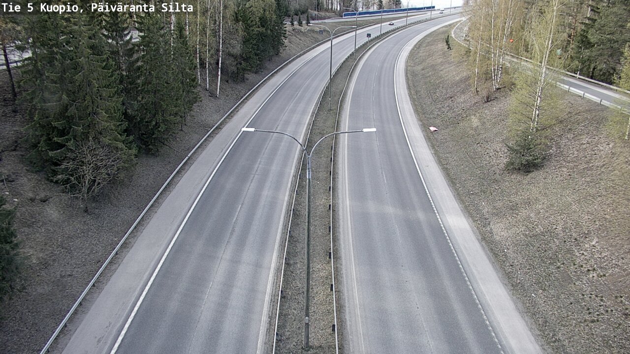 Weather Camera Image Road 5 Kuopio, Päiväranta silta, Kuopio, Pohjois-Savo