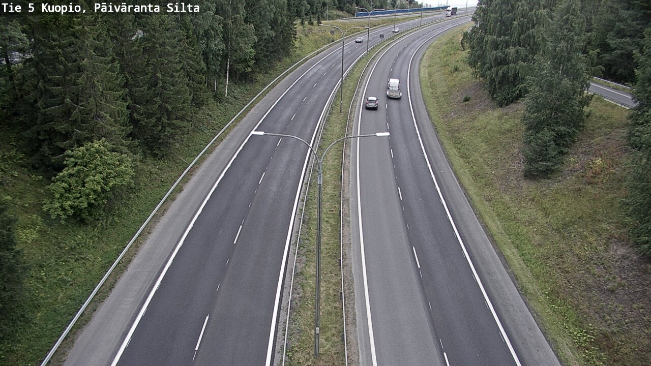 Weather Camera Image Road 5 Kuopio, Päiväranta silta, Kuopio, Pohjois-Savo