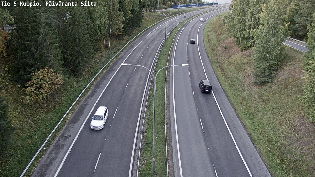Weather Camera Image Väg 5 Kuopio, Päiväranta silta, Kuopio, Pohjois-Savo